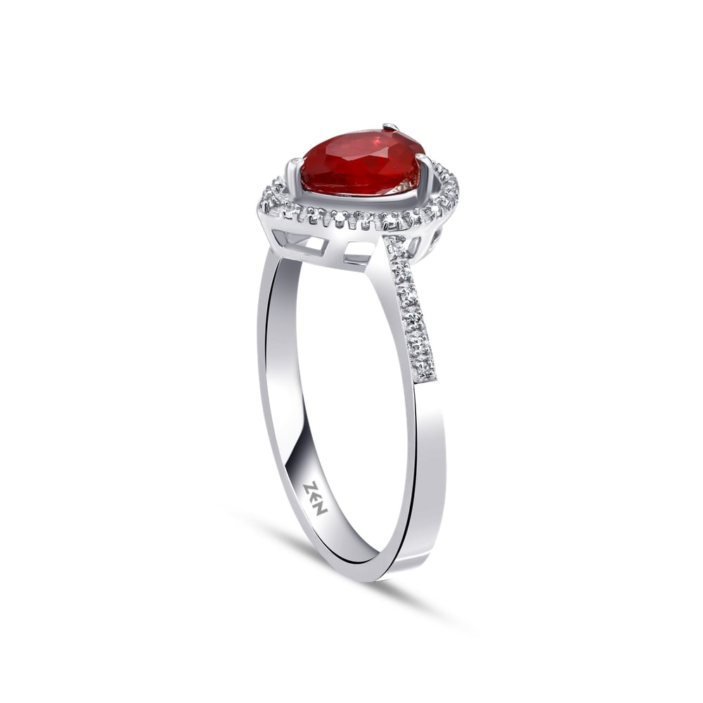 0.88 ct. Rubin Ring