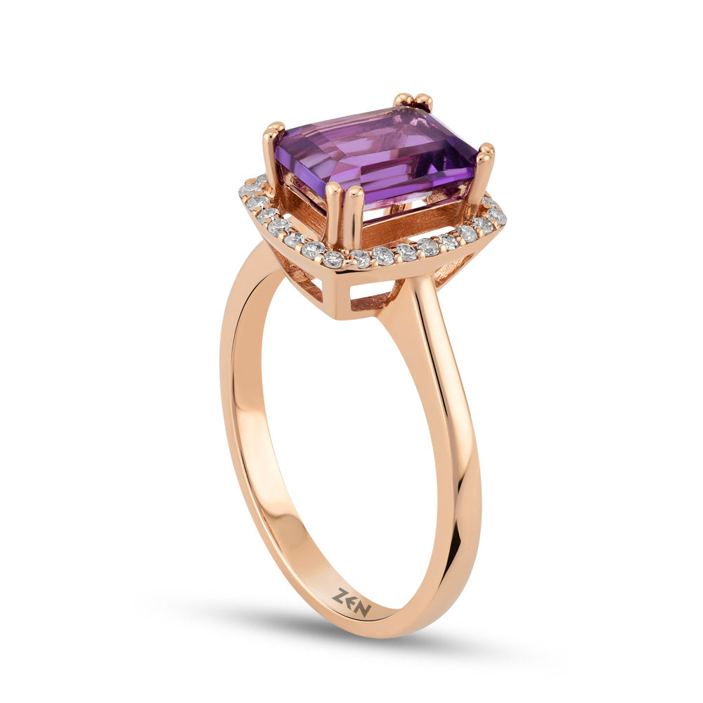 1.34 ct. Amethyst Ring
