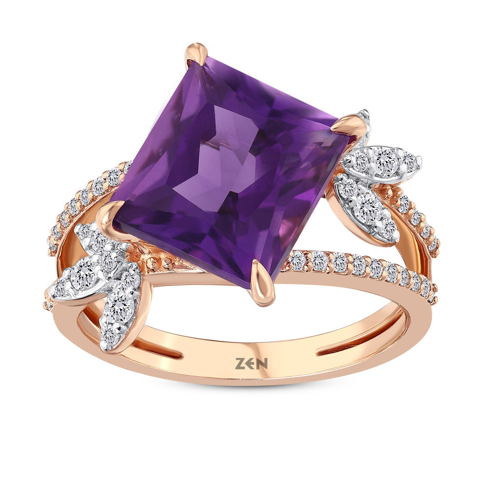 3.94 ct. Amethyst Ring