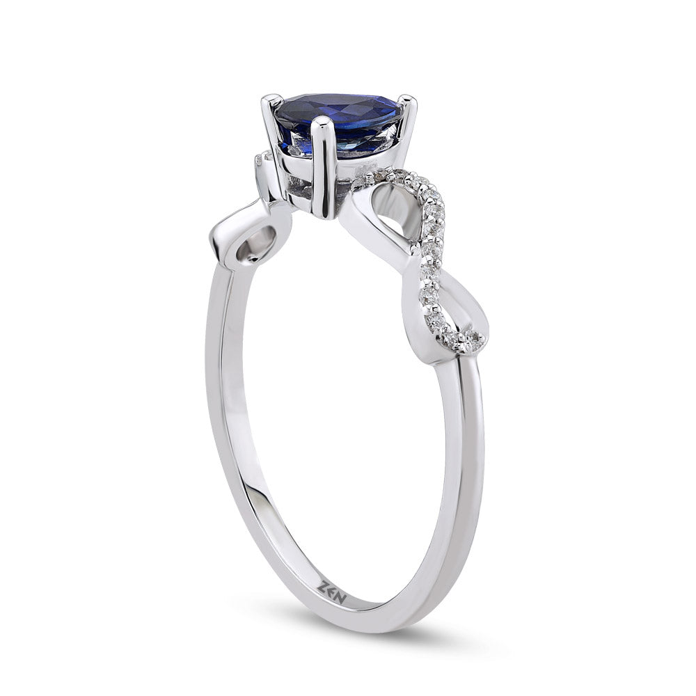 0.31 ct. Saphir Ring