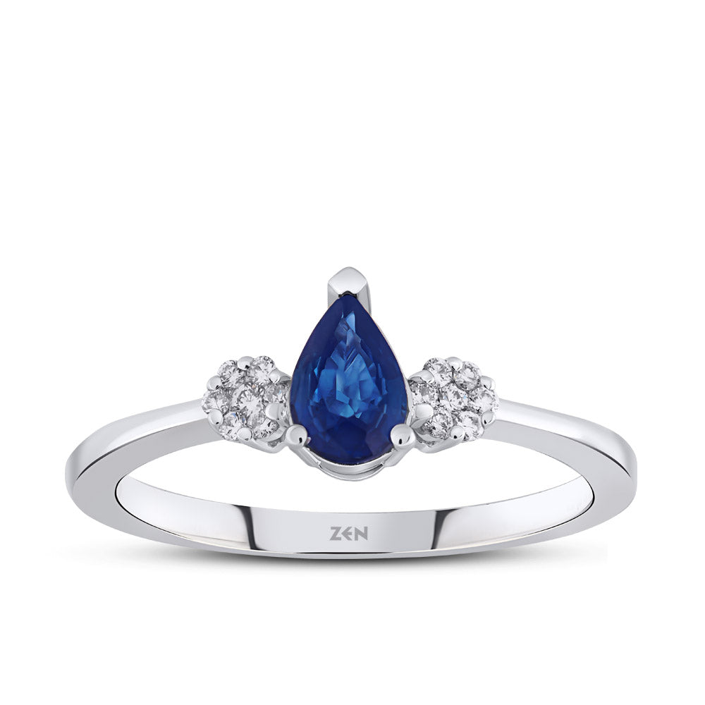 0.48 ct. Saphir Ring