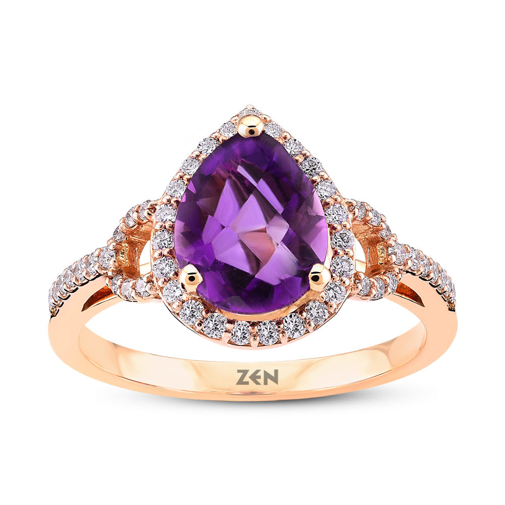 1.58 ct. Amethyst Ring