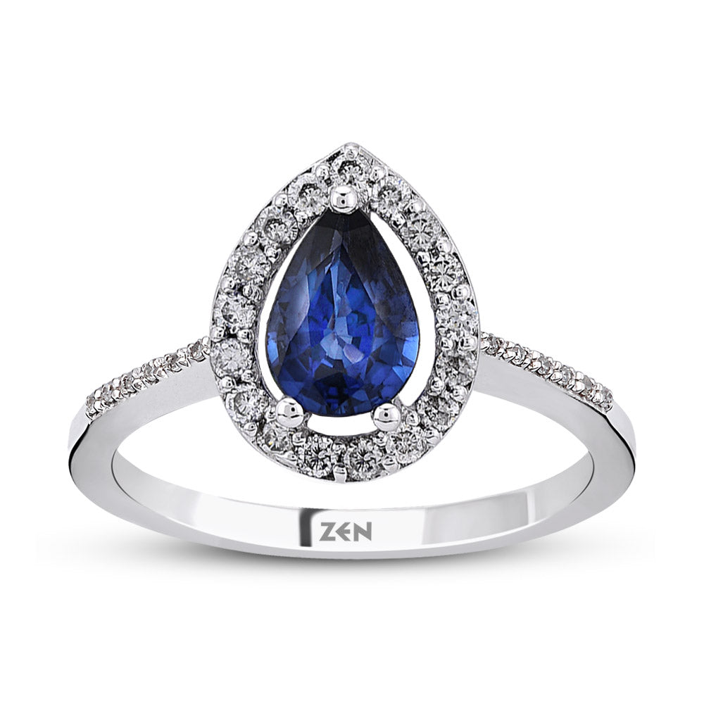 0.67 ct. Saphir Ring