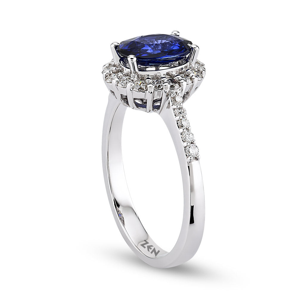 1.24 ct. Saphir Ring