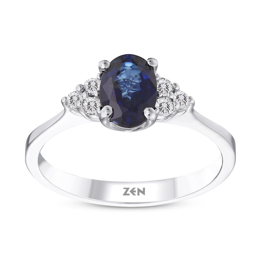 1.02 ct. Saphir Ring