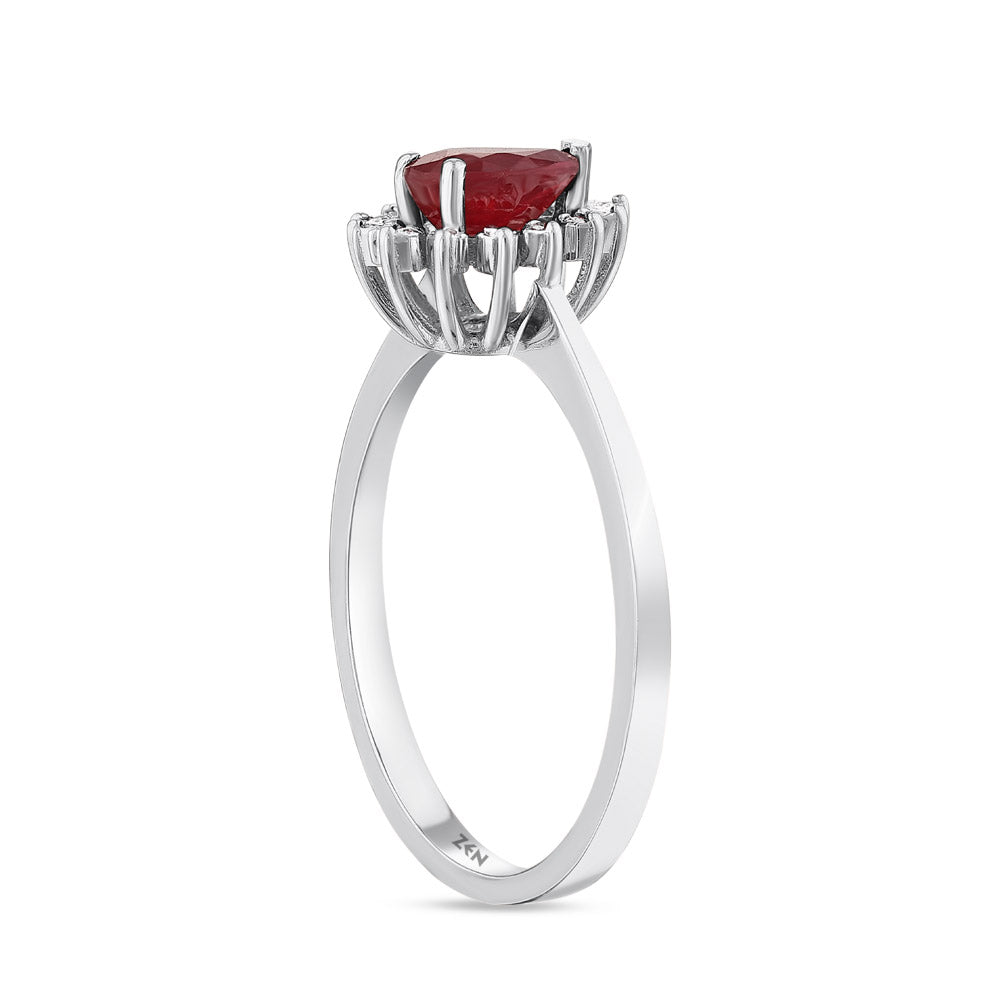 0.52 ct. Rubin Ring