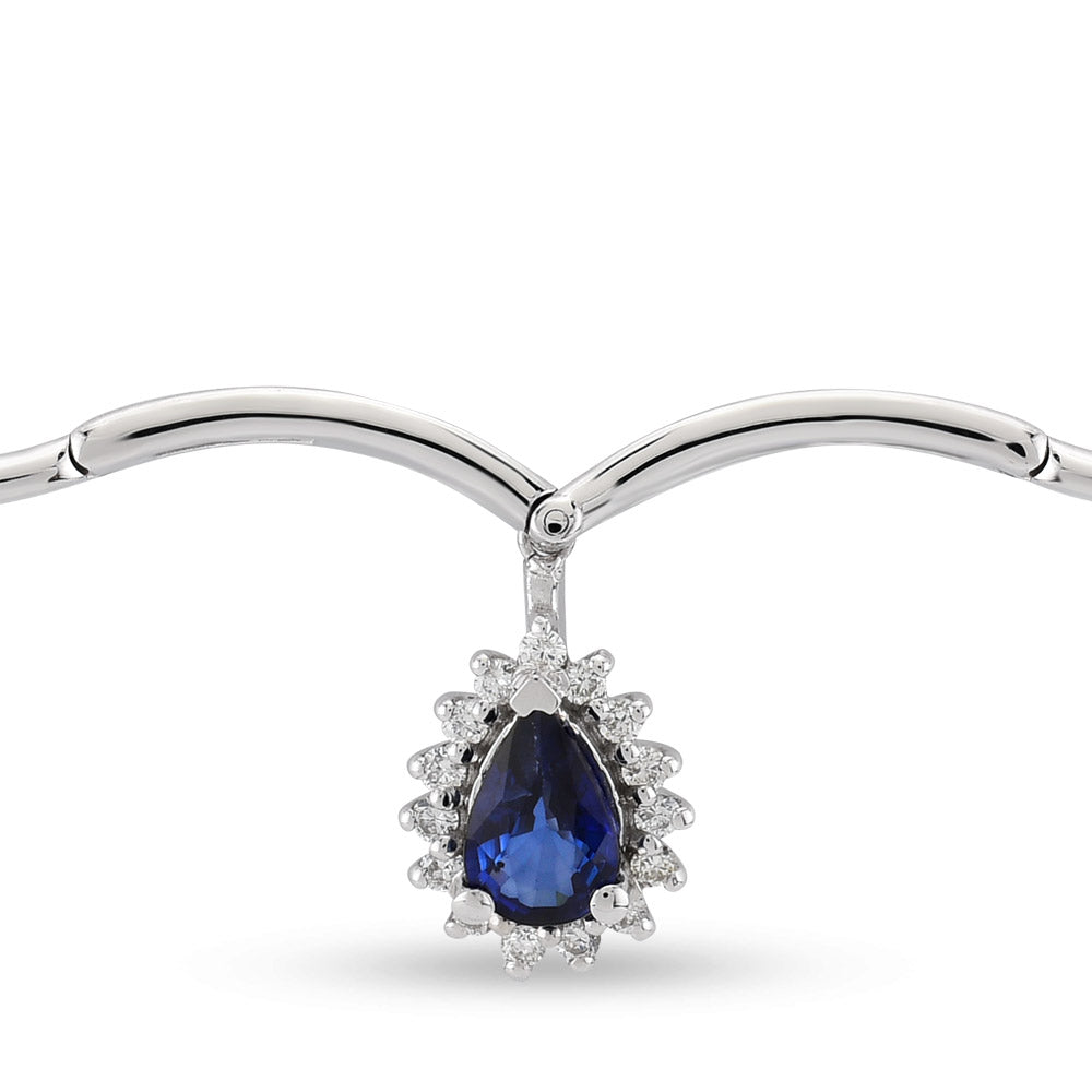 0.46 ct. Sapphire Necklace