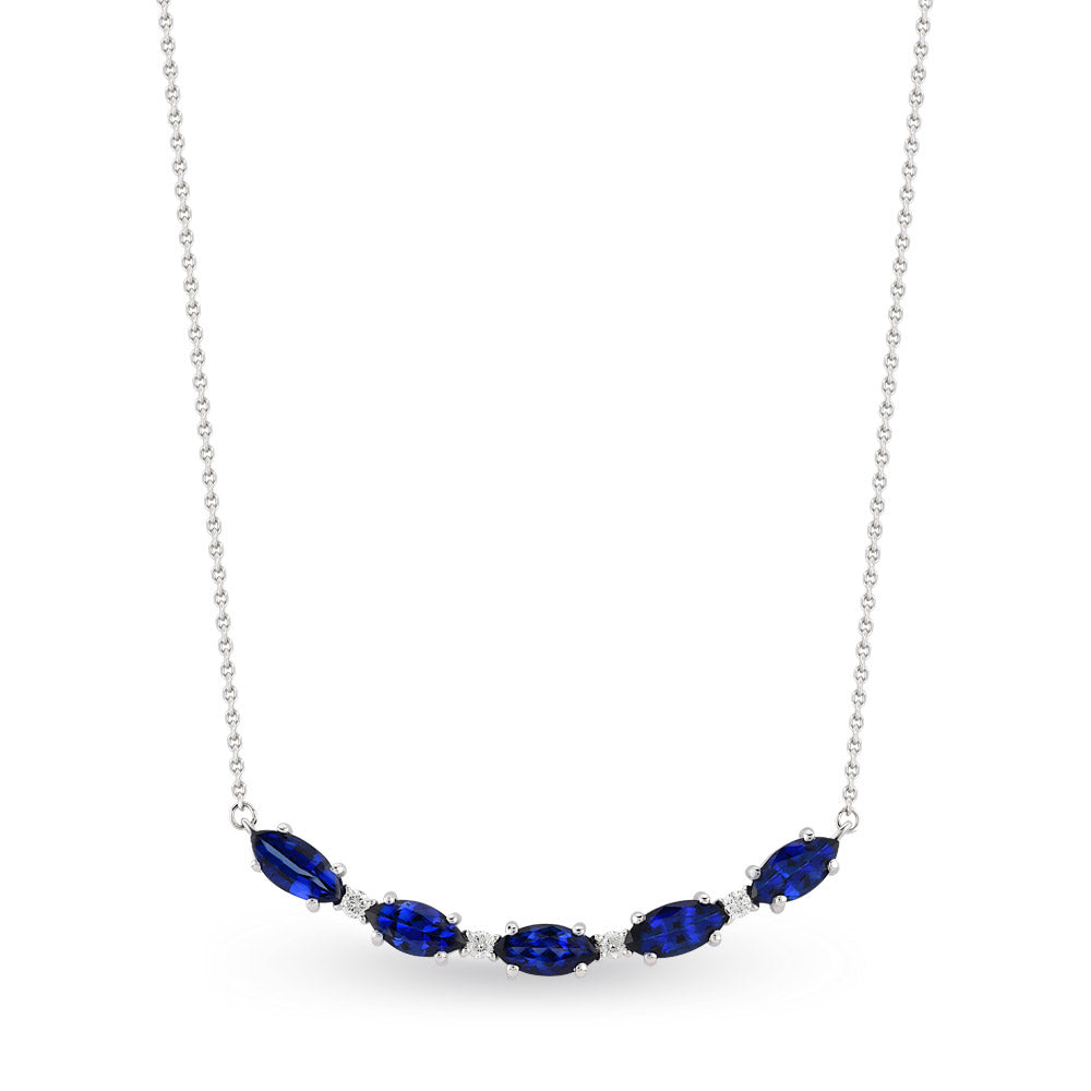 2.09 ct. Saphir Halskette