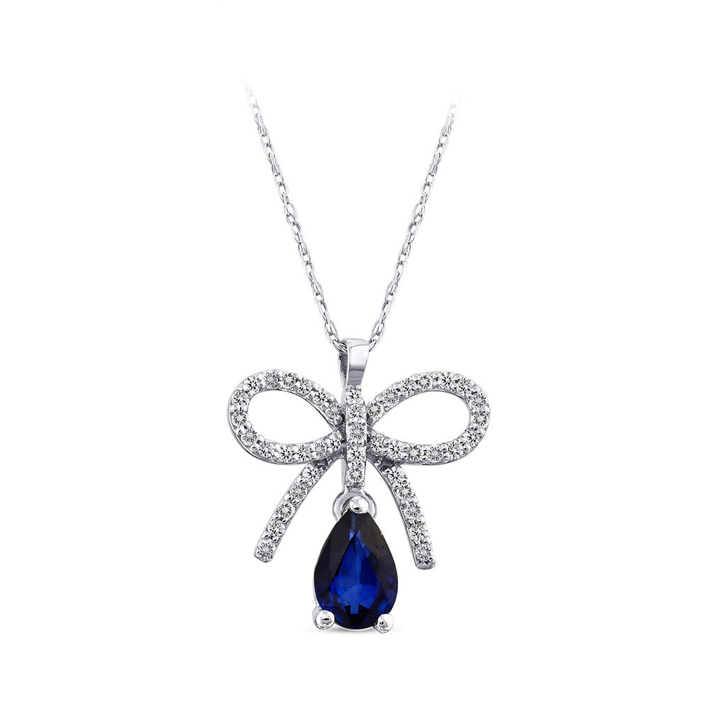 0.50 ct. Saphir Halskette