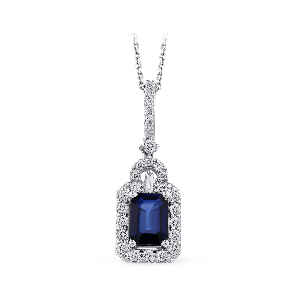 1.32 ct. Saphir Halskette
