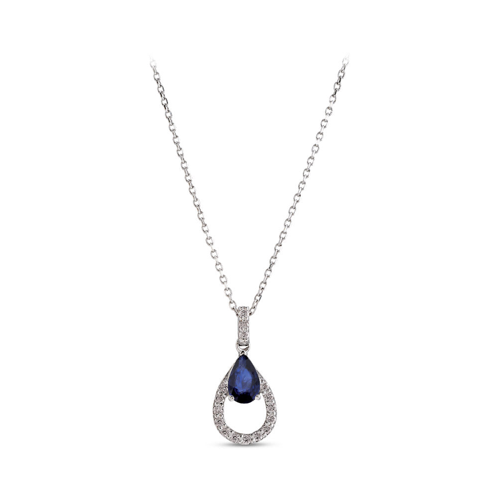 0.54 ct. Sapphire Necklace