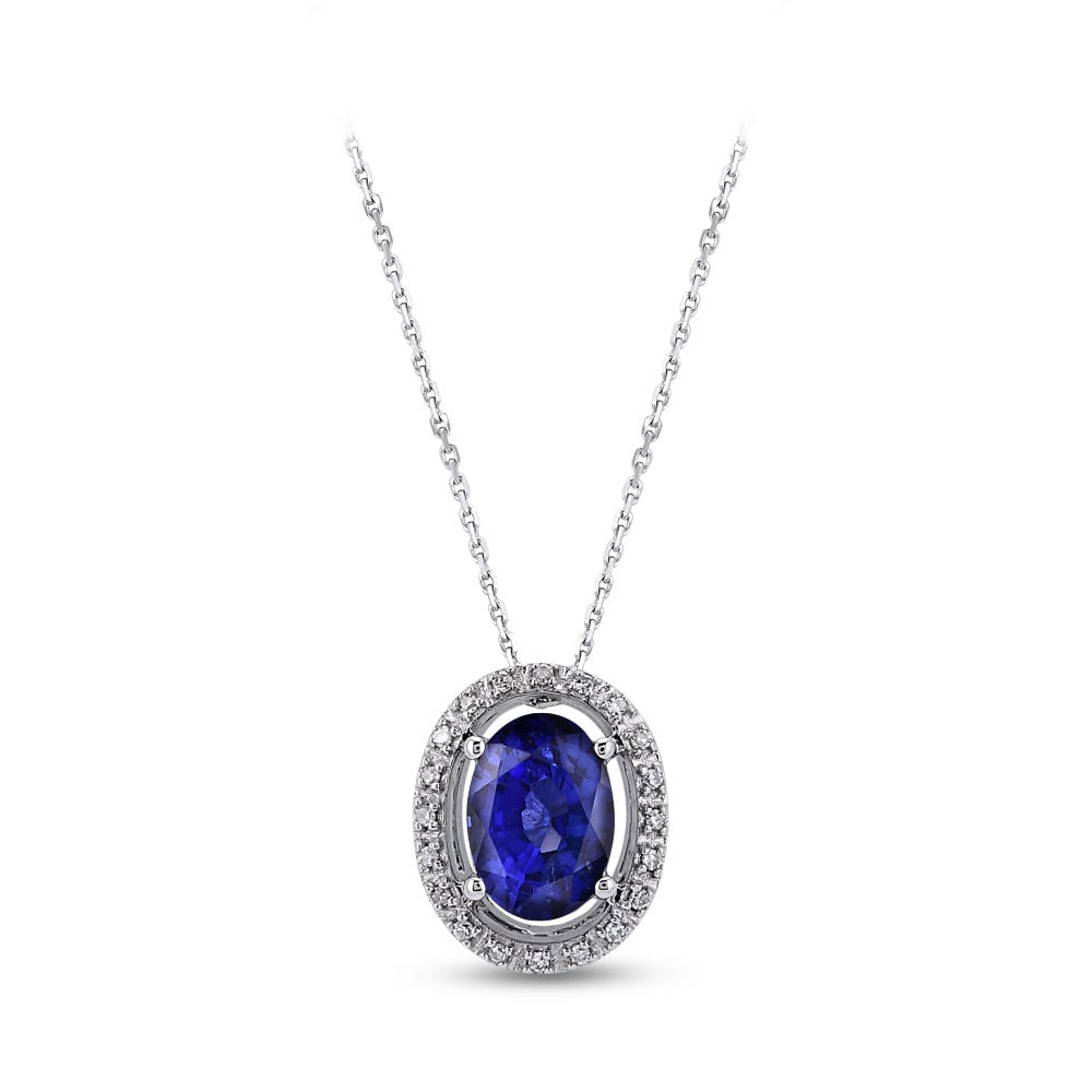 0.78 ct. Sapphire Necklace