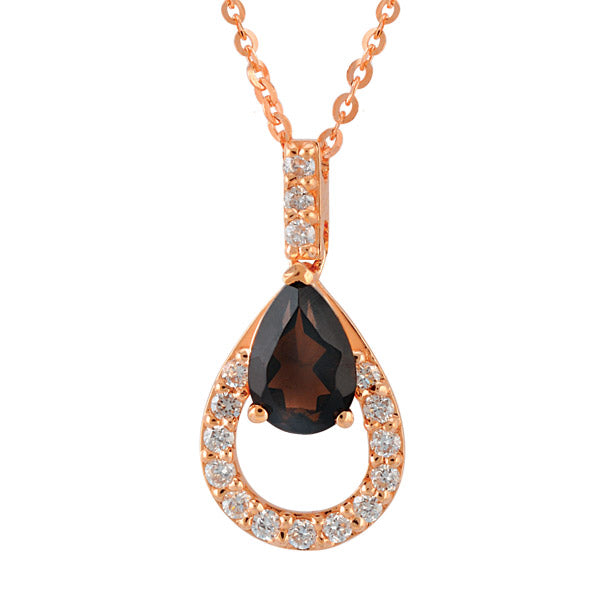 0.42 ct. Rauchquarz Halskette