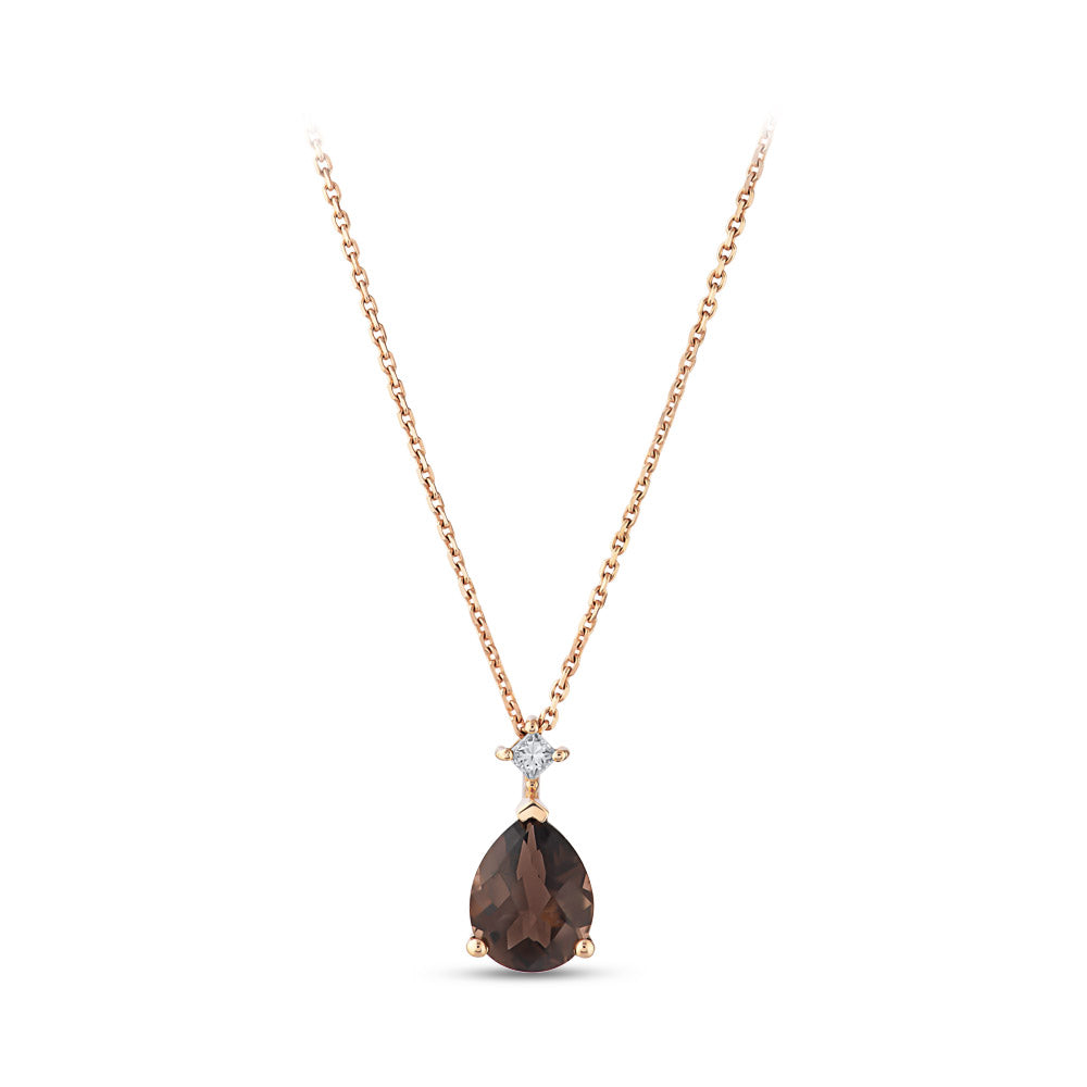 1.26 ct. Rauchquarz Halskette