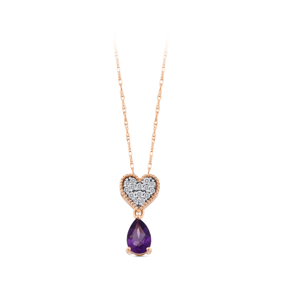 0.36 ct. Amethyst Halskette