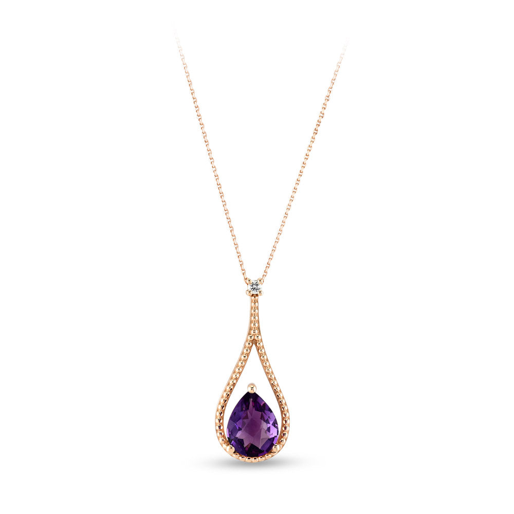 1.33 ct. Amethyst Halskette