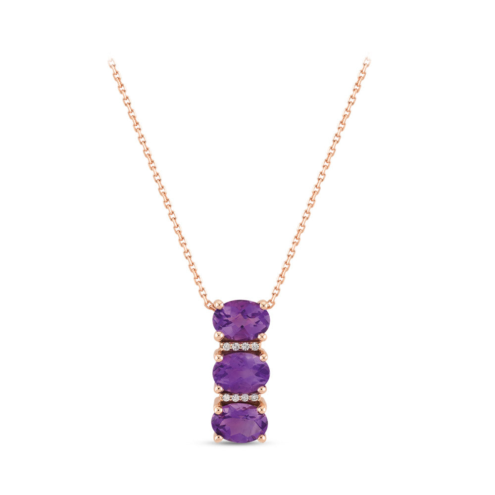 1.69 ct. Amethyst Halskette