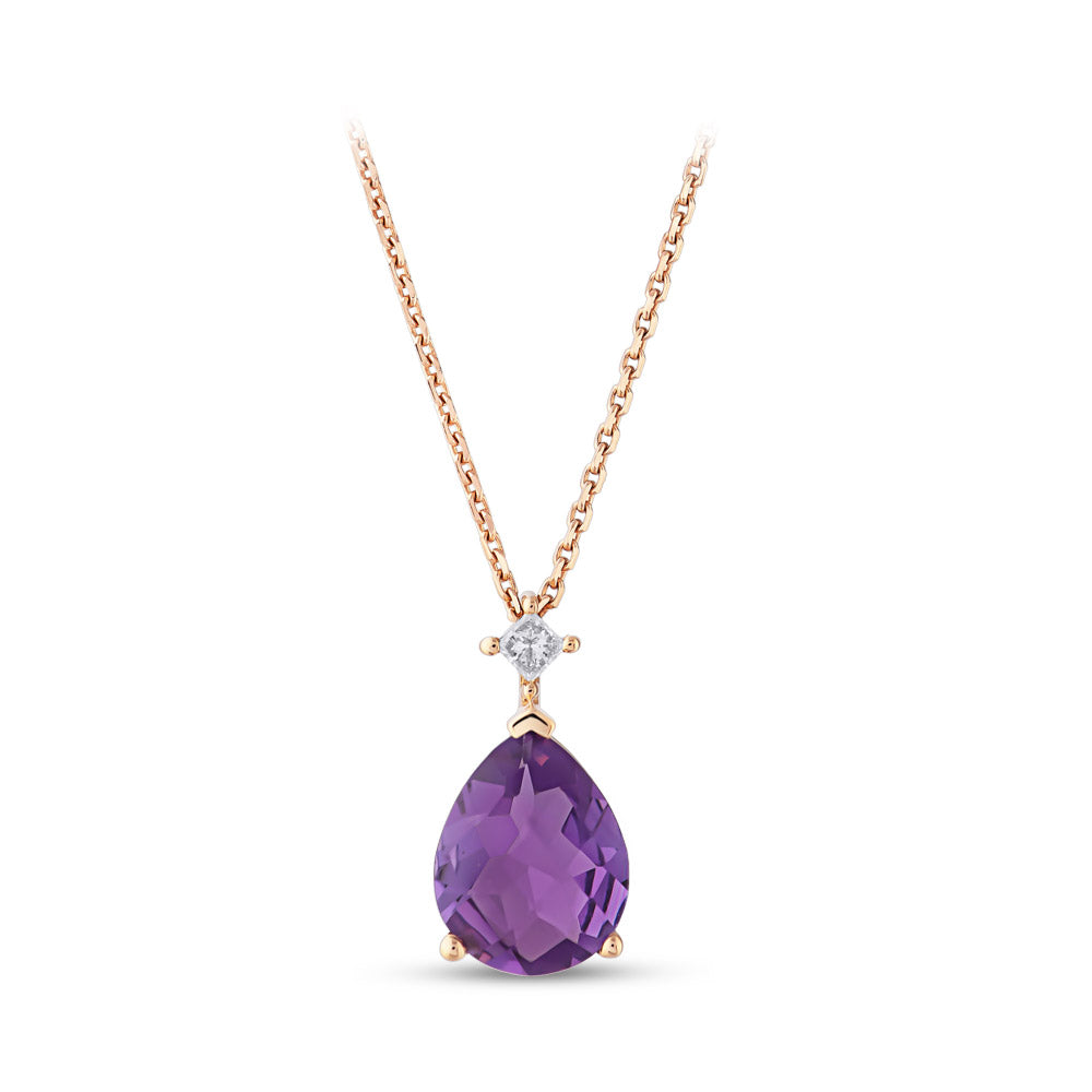 1.66 ct. Amethyst Halskette
