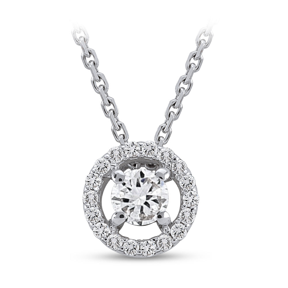0.23 ct. Solitaire Diamond Necklace