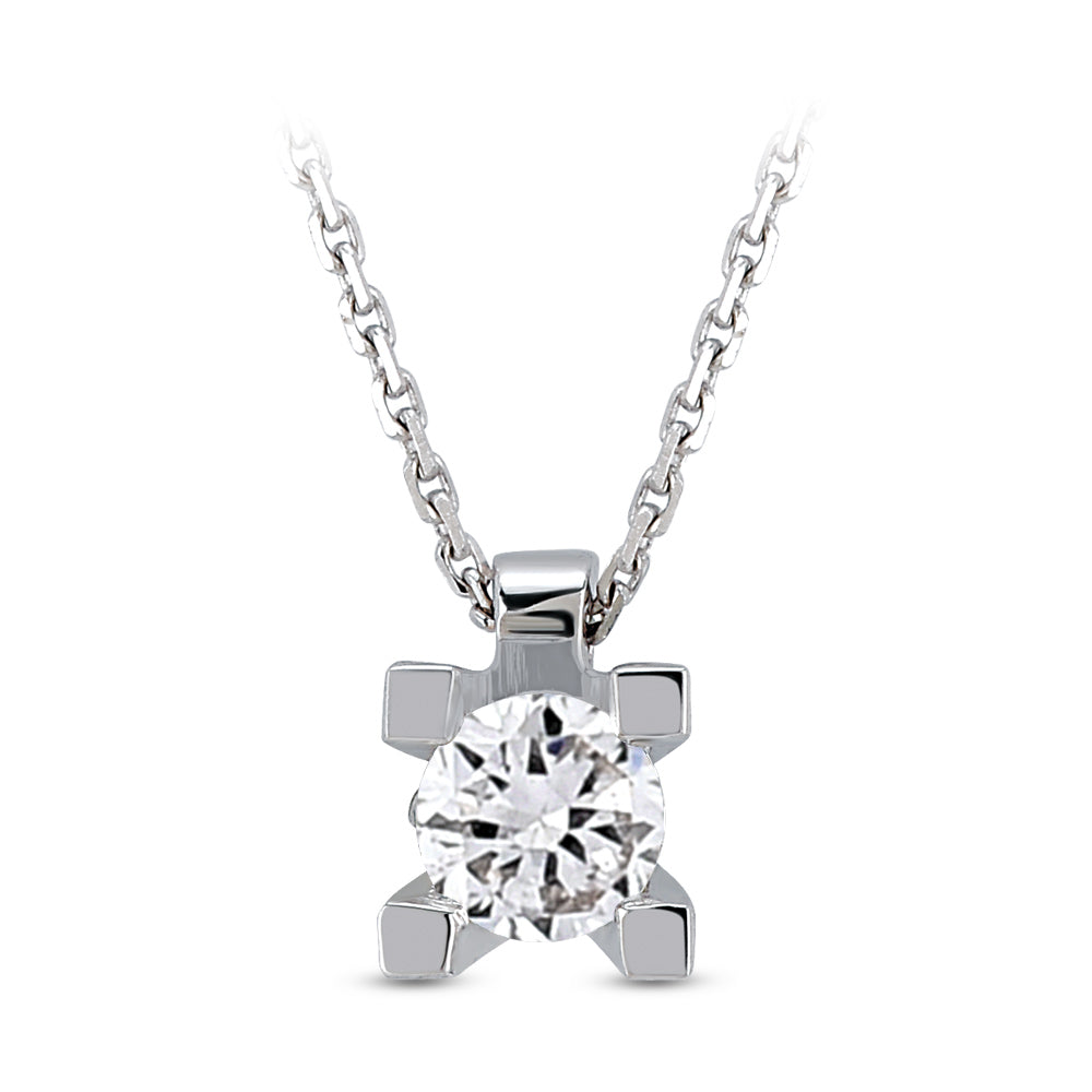 0.10 ct. Solitär Diamant Halskette