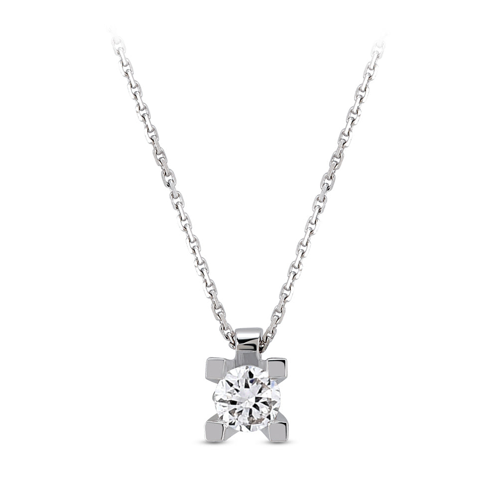 0.15 ct. Solitaire Diamond Necklace