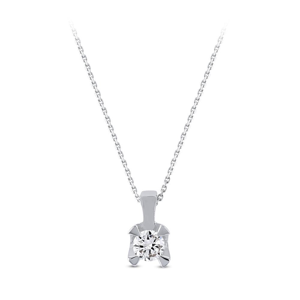 0.20 ct. Solitär Diamant Halskette