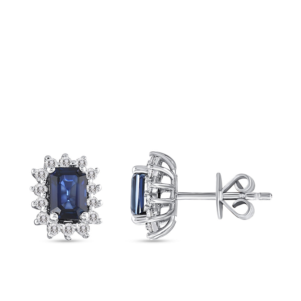 1.61 ct. Saphir Ohrstecker