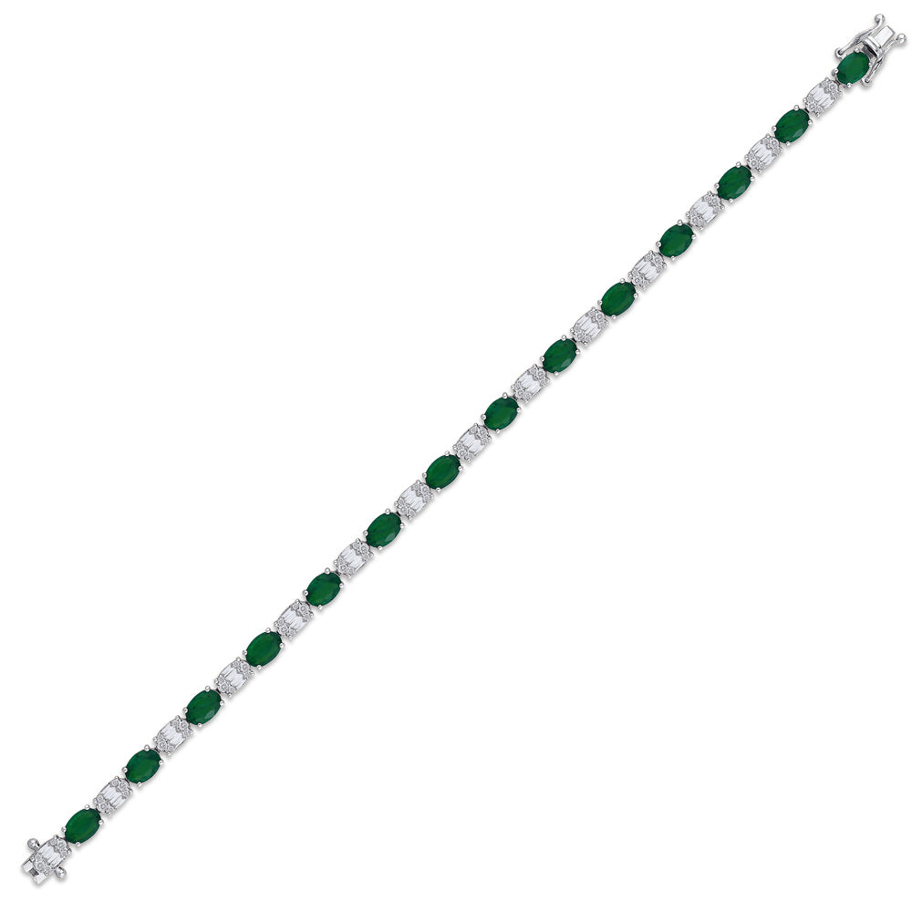 6.41 ct. Emerald Bracelet