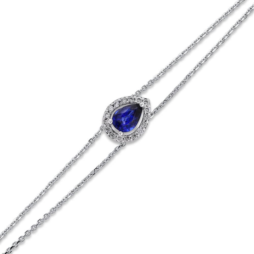 0.65 ct. Saphir Armband