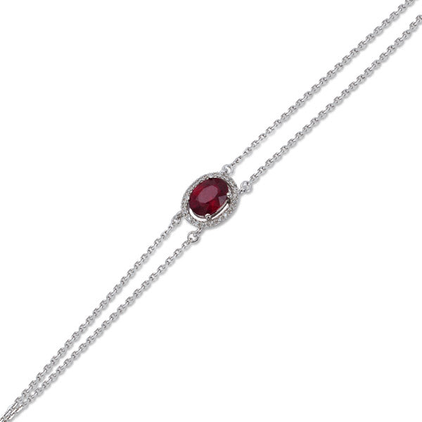 1.03 ct. Ruby Bracelet