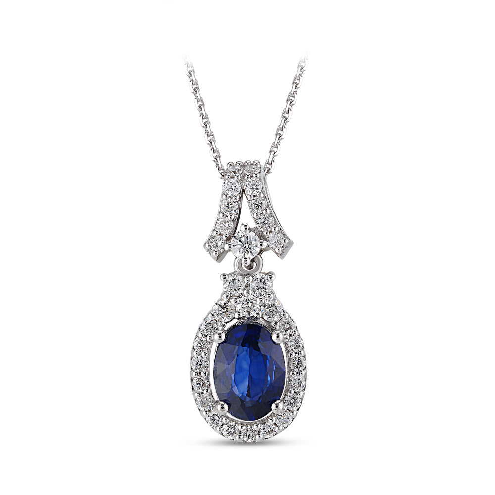 2.18 ct. Sapphire Necklace