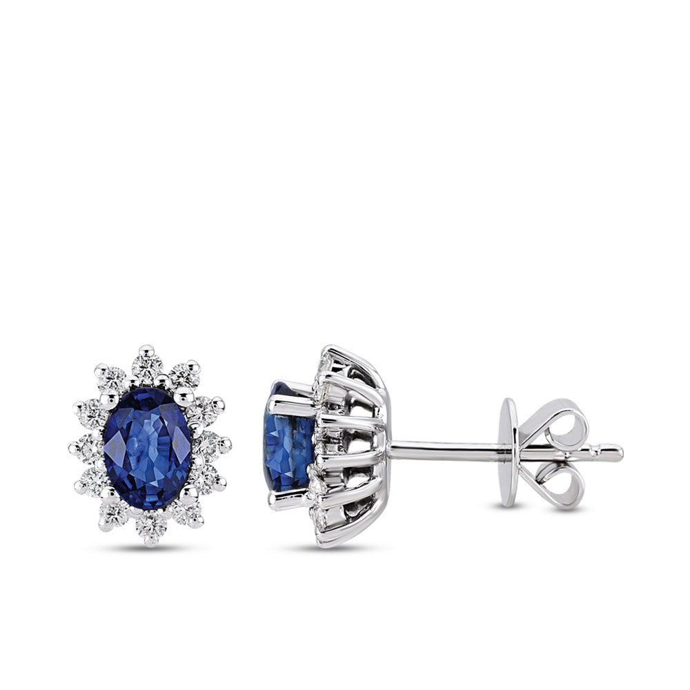 1.45 ct. Saphir Ohrstecker