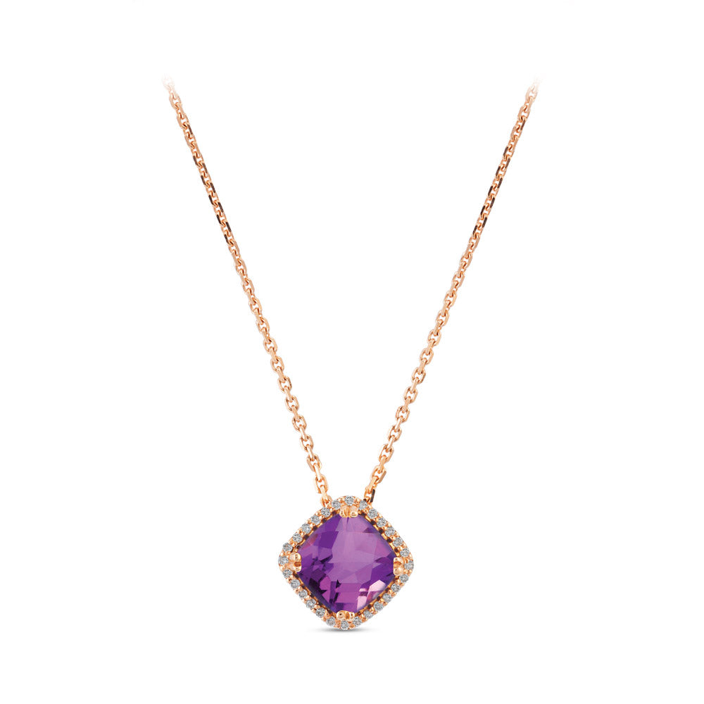 0.76 ct. Amethyst Halskette