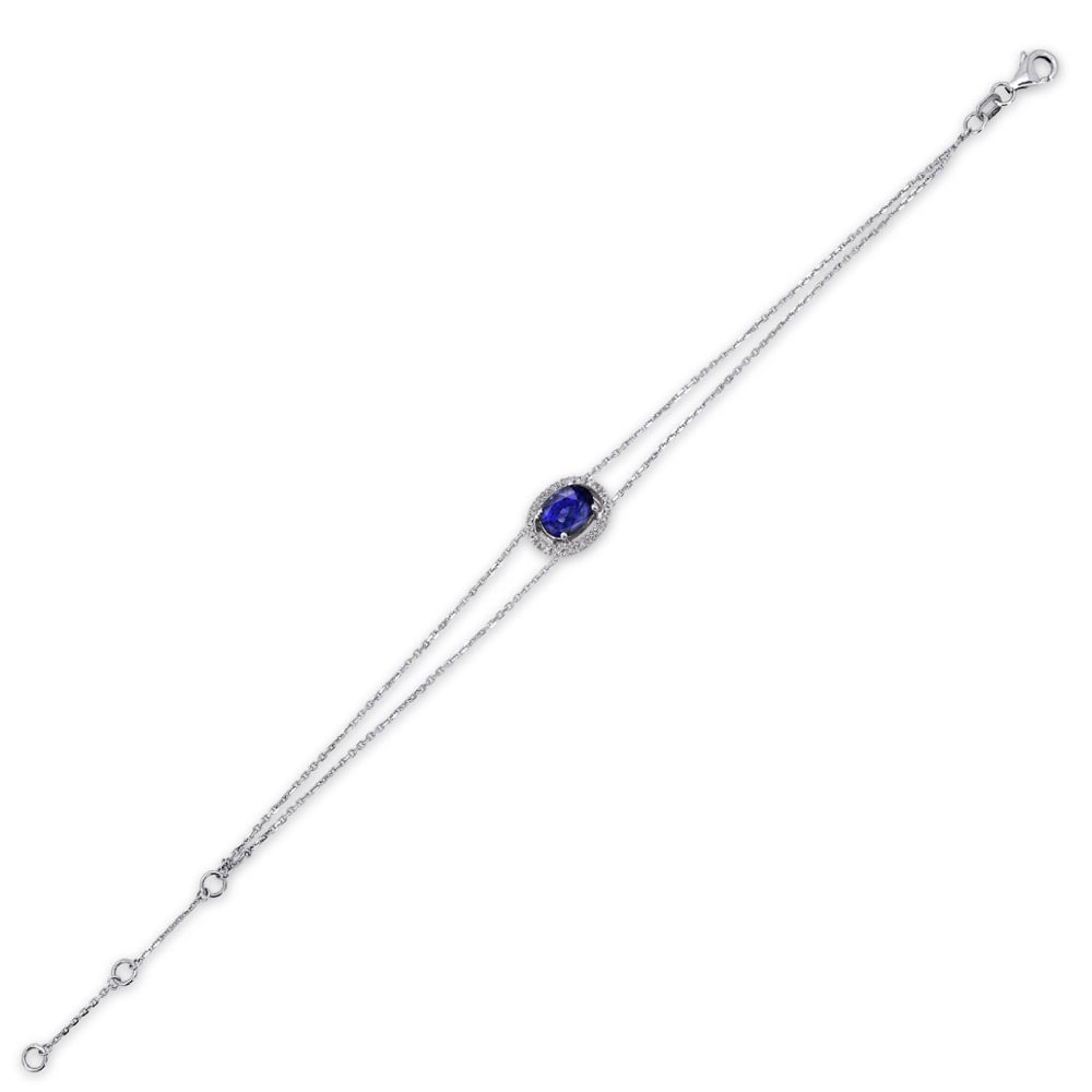 0.78 ct. Saphir Armband