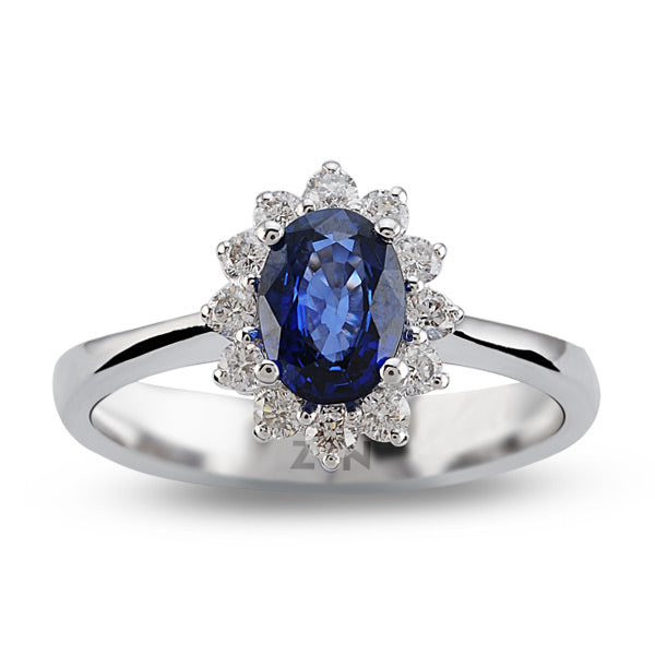 1.17 ct. Saphir Ring