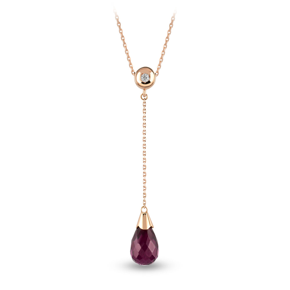 1.62 ct. Granat Halskette