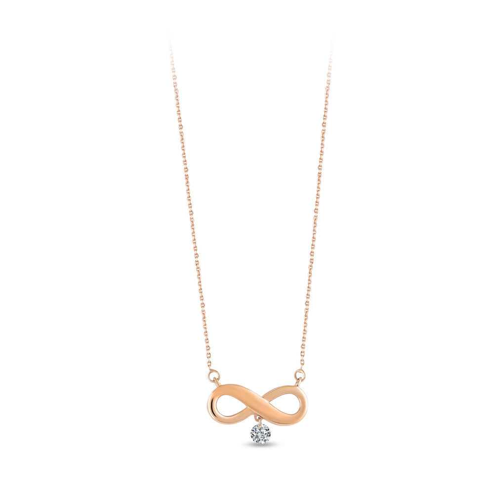 0.06 ct. Unendliche Liebe Diamant Halskette
