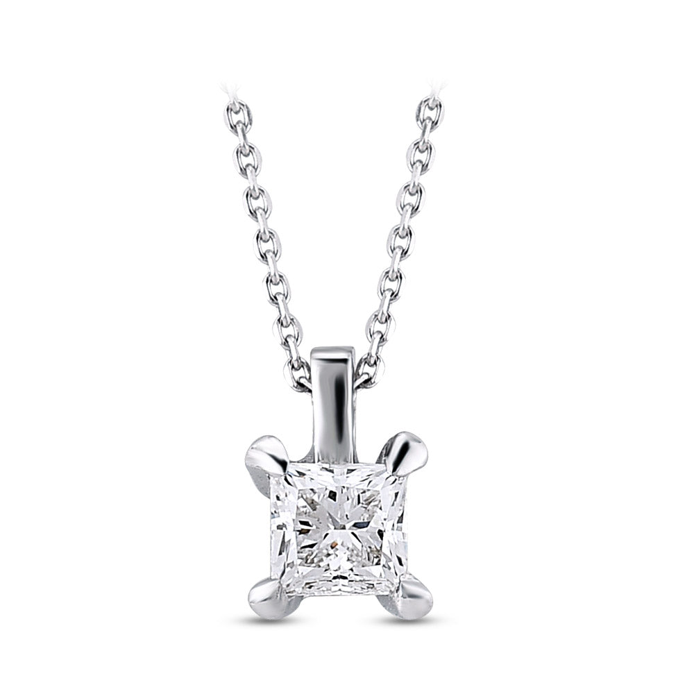 0.09 ct. Solitär Diamant Halskette