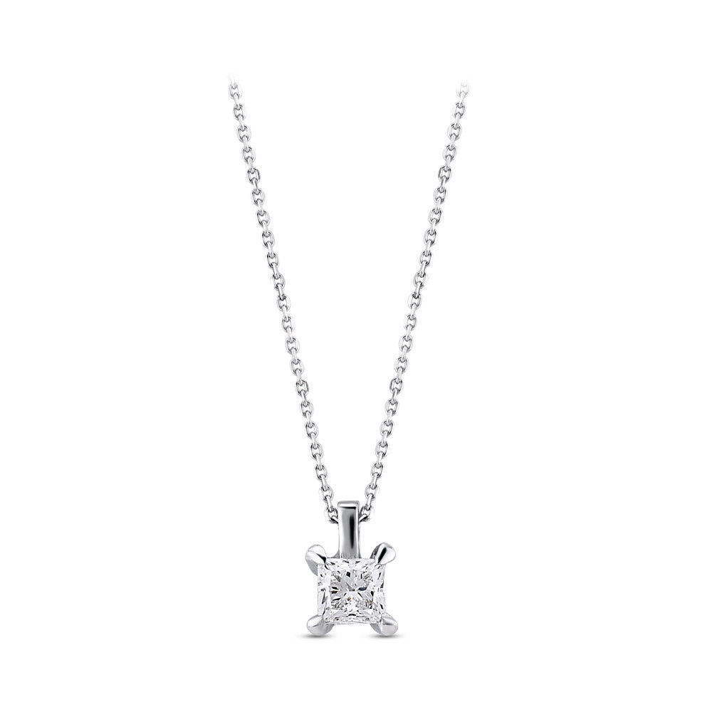 0.09 ct. Solitär Diamant Halskette