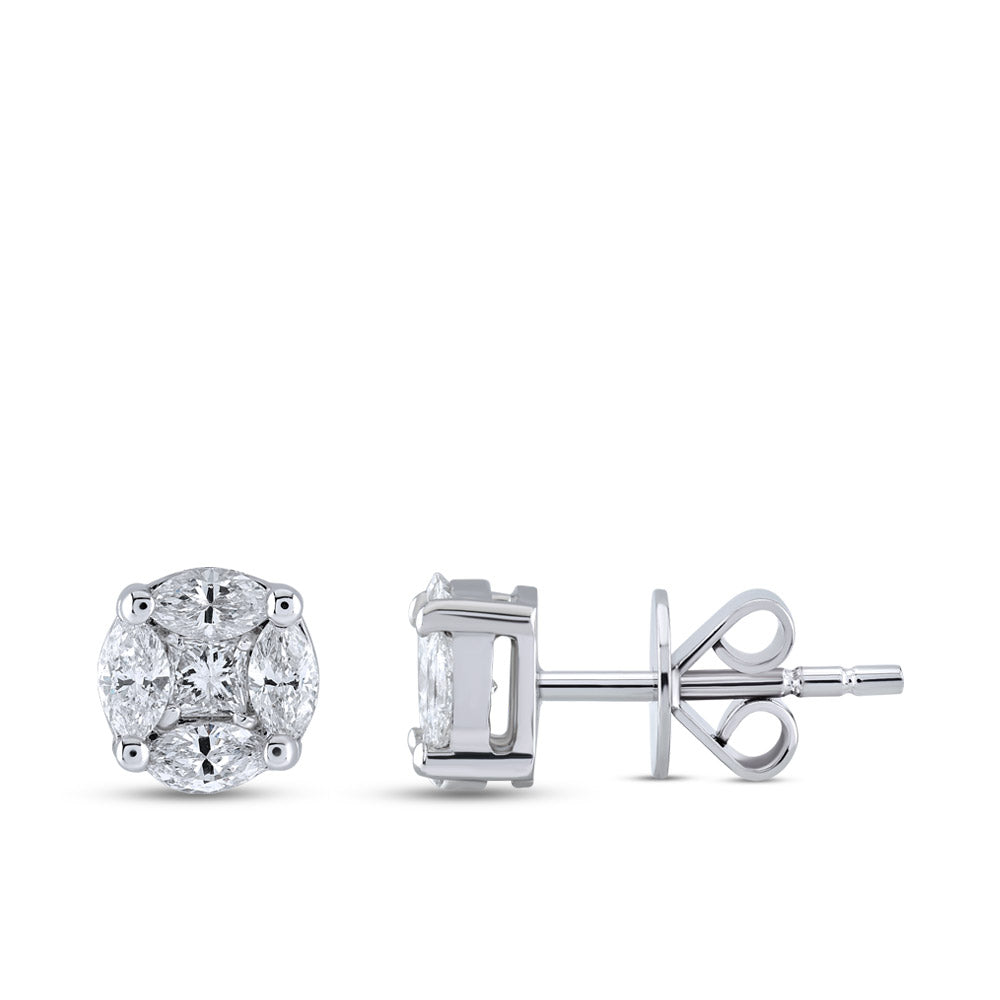 0.57 ct. Design Diamond Stud Earrings