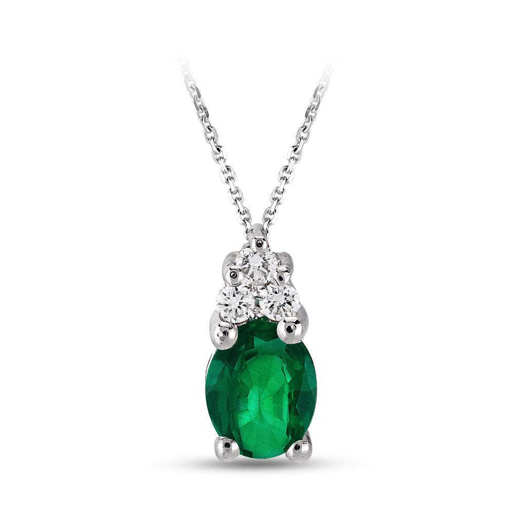 0.26 ct. Smaragd Halskette