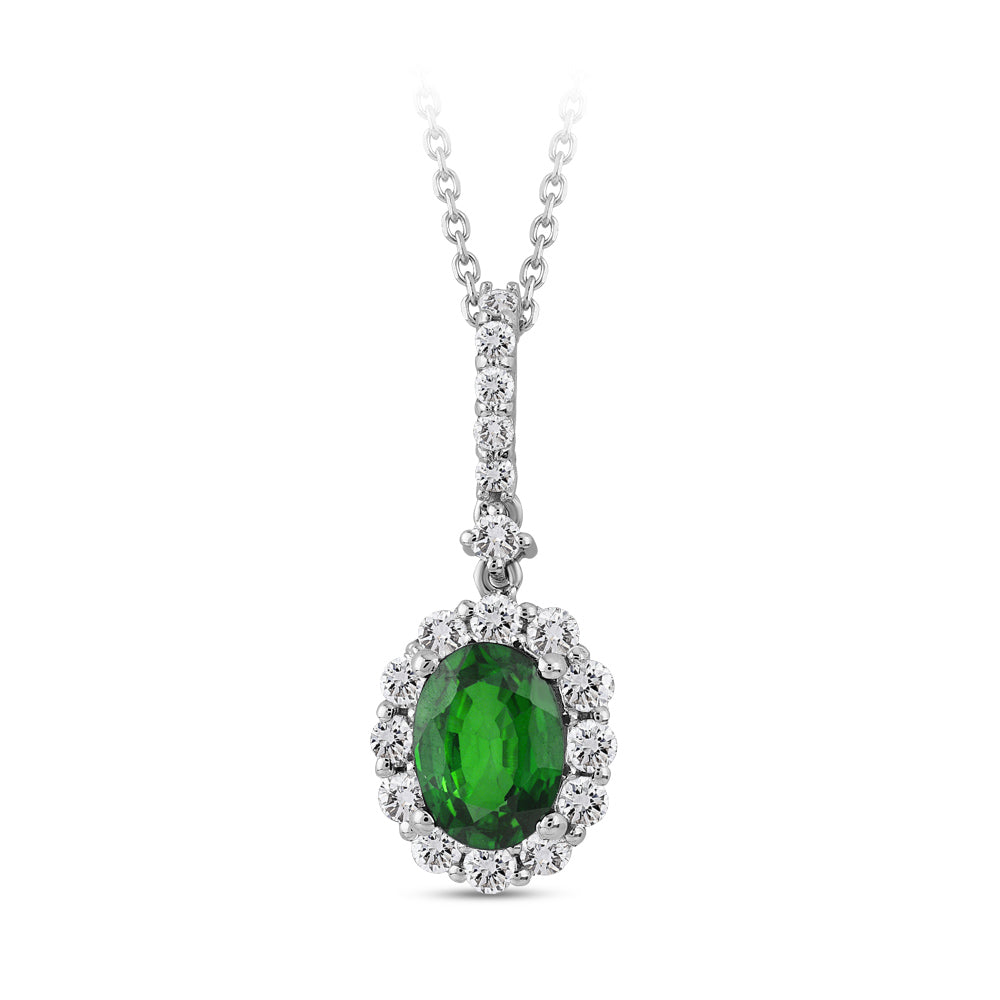 1.37 ct. Smaragd Halskette