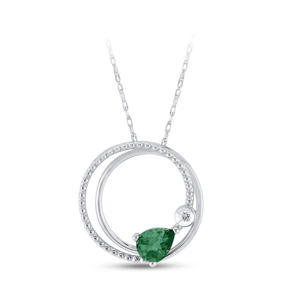 0.26 ct. Smaragd Halskette