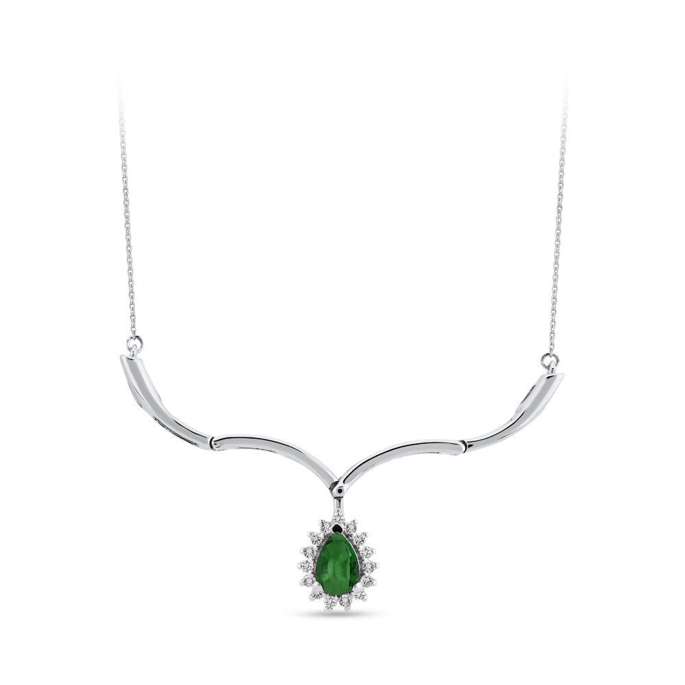 0.33 ct. Smaragd Halskette