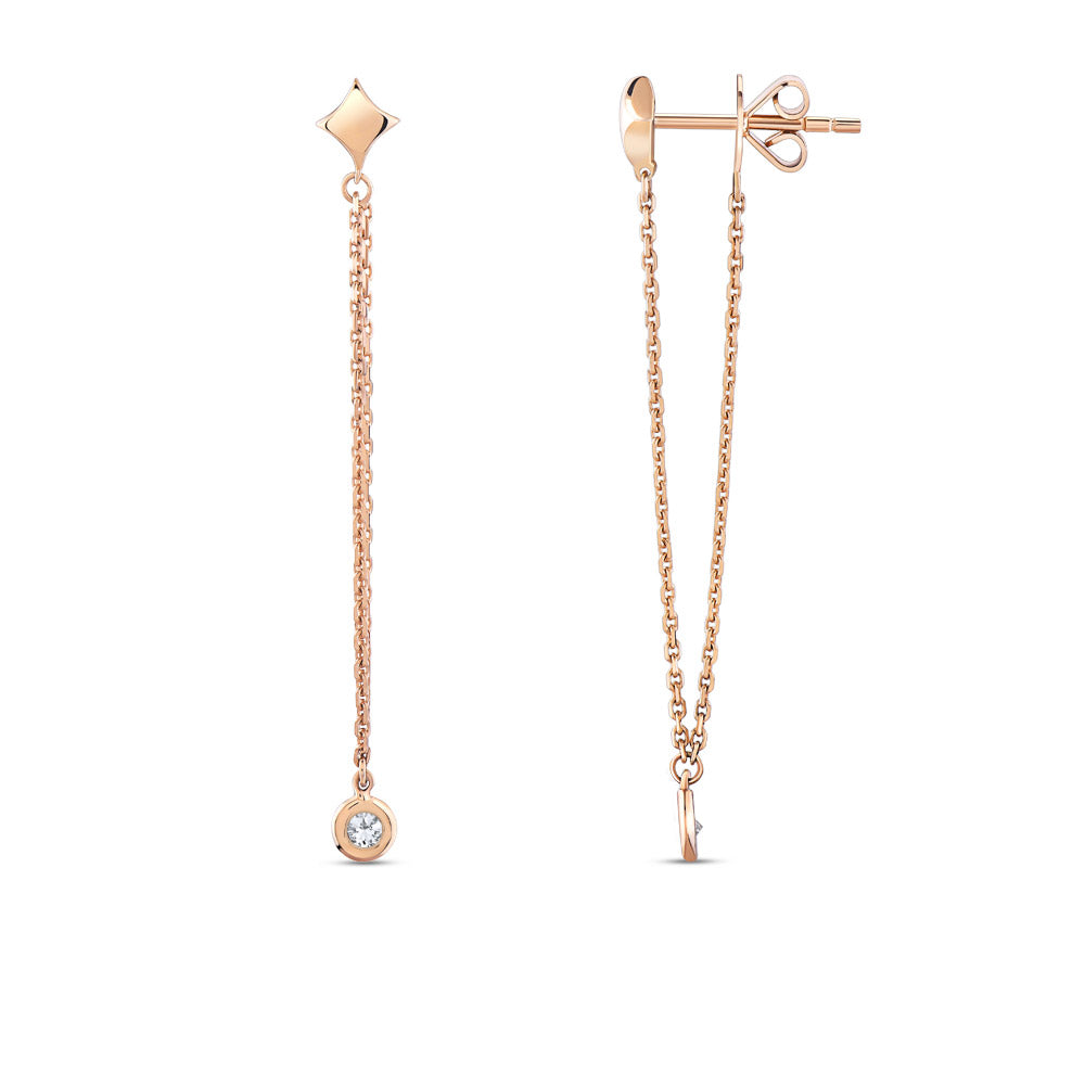 0.05 ct. Design Diamant Ohrringe