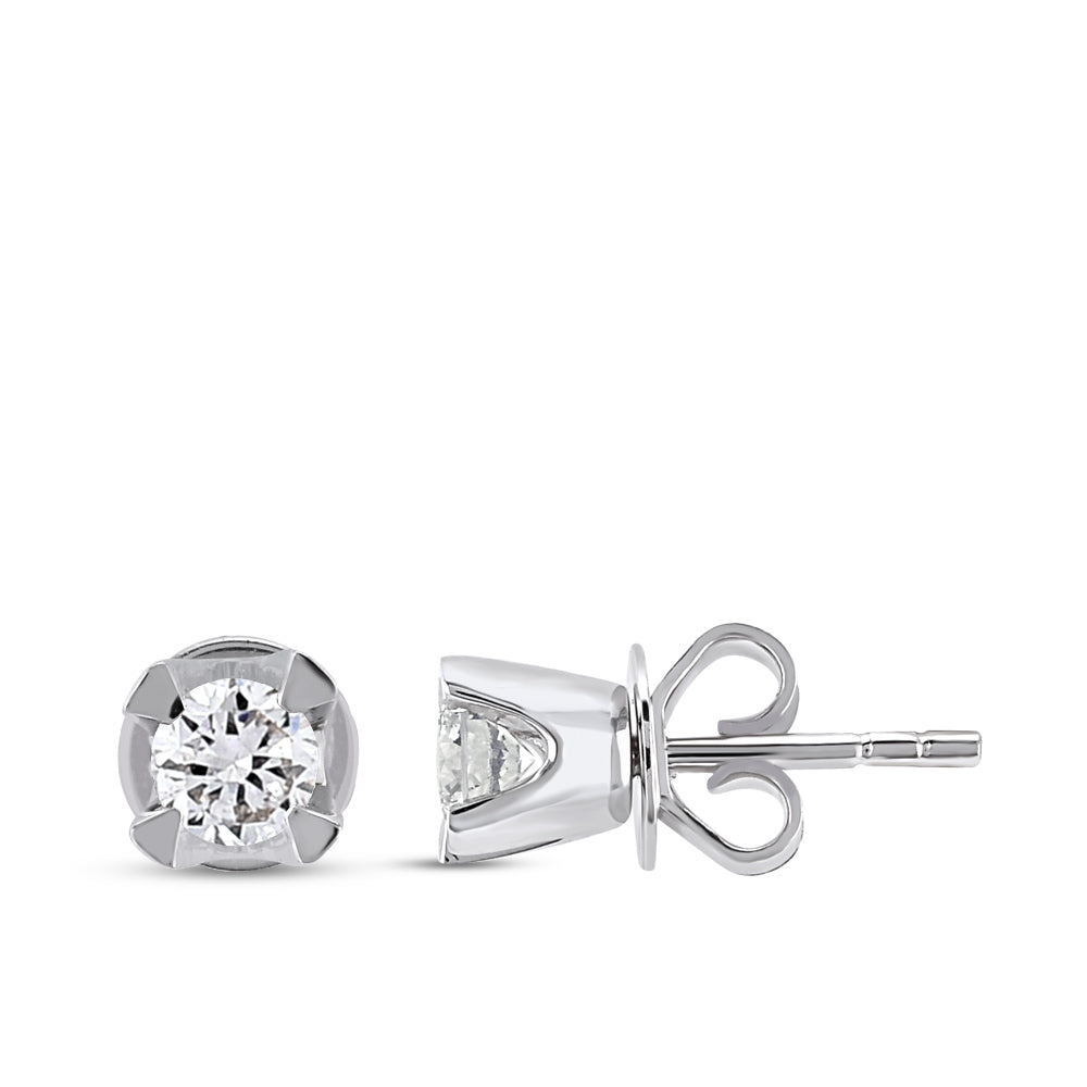 0.20 ct. Solitär Diamant Ohrstecker