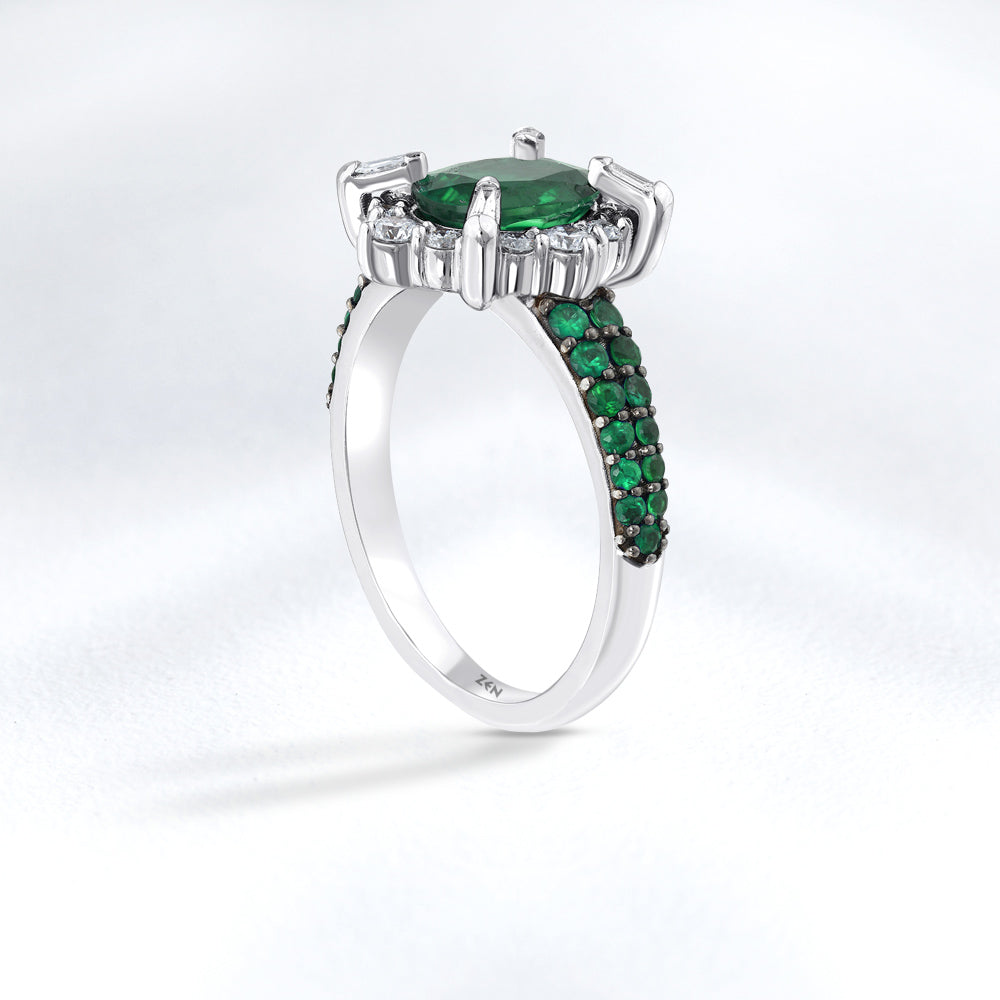 1.78 ct. Smaragd Ring