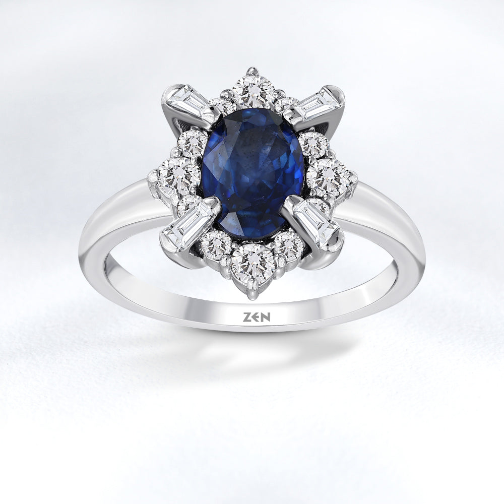 1.91 ct. Saphir Ring