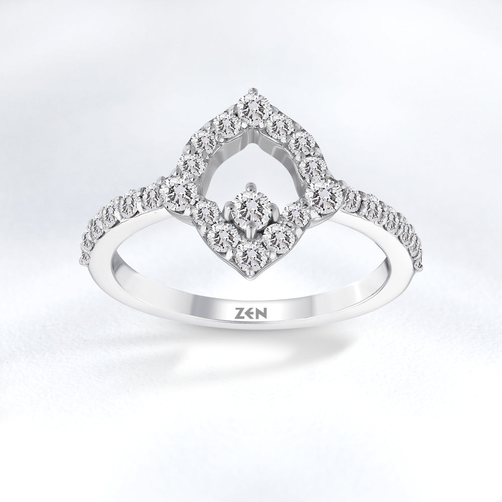 0.67 ct. Tulpe Diamantring