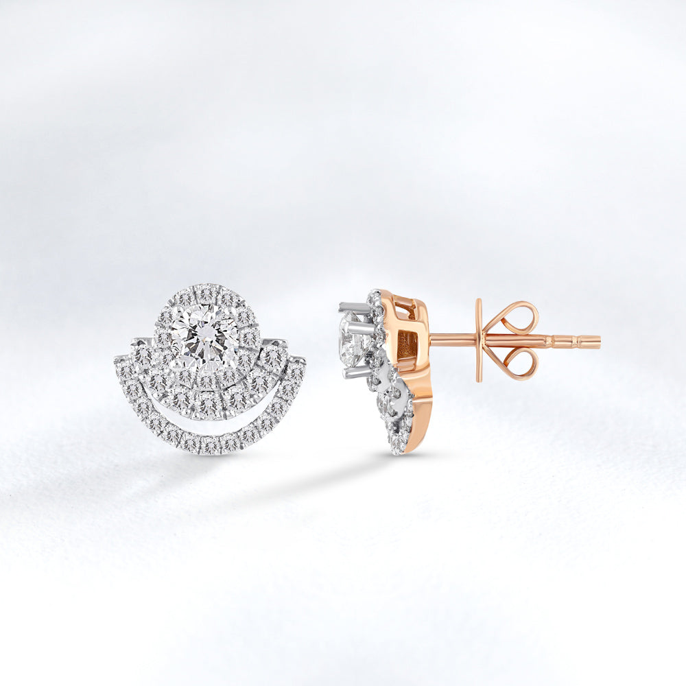 0.92 ct. Design Diamant Ohrringe